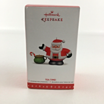 Hallmark Keepsake Christmas Tree Ornament Tea Time 2pc Set Santa Claus New 2016 - £19.57 GBP