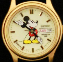 New Disney LUMBRITE Seiko Ladies Mickey Mouse Watch! HTF! Date On the Dial! Rare - $595.00