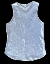 Vintage Indulgence White Sleeveless Camisole Satin Size 34 Made In USA - £10.97 GBP