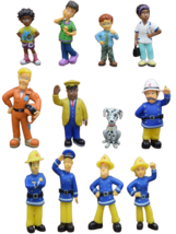 12 Pcs/Set Firemann Sam 3-6cm Cute PVC Movie Action Figure Toys - £27.45 GBP