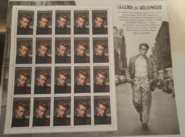 JAMES DEAN - 32 Cent Stamp Mint Sheet of  20 Stamps - £3.54 GBP