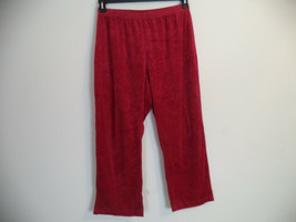 Women&#39;s Red Cappagallo Suede Stretch Pants. Size 1X. Plus. 75% Cotton/ 2... - $17.82