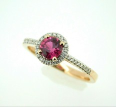Authenticity Guarantee 
14k Rose Gold .72ct Pink Genuine Natural Sapphire Rin... - £1,174.81 GBP