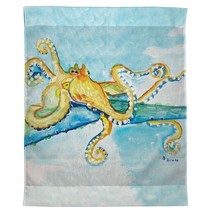 Betsy Drake Gold Octopus Outdoor Wall Hanging 24x30 - £39.56 GBP