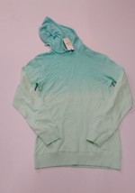 Tie-Dye Regular Fit Hooded Pullover Sweatshirt - Original Use Aqua Green S - $16.63