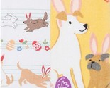 Set of 2 Different Cotton Printed Towels (15&quot;x26&quot;) SPRING,EASTER,DOG BUN... - £11.62 GBP