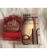 e.l.f. Jelly Pop PEACH POP Flush Blush &amp; Camo Concealer Sponge - £16.52 GBP