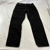 Wrangler Mens Black Denim Pants Jeans Black 5-Pocket 36 X 32 - £15.57 GBP
