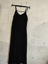 Warehouse Black Long  Dress Size 14 Good Con Rayon Bless - $10.98