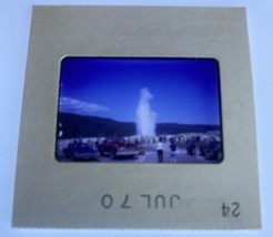 Vtg  Old Faithful Yellowstone 1970 35mm Slide Photo  National Park - $20.19