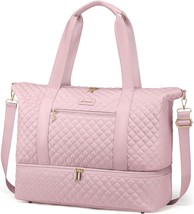 Travel Duffle Bag Weekender Bags for Women with Shoe Compartment - £45.50 GBP