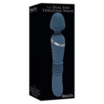 Adam &amp; Eve Dual End Thrusting Wand Rechargeable Silicone Dual-Ended G-Spot and W - £121.49 GBP