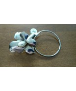 Beautiful Silver Tone Flower w/jewel Brooch Pin - $9.91 CAD