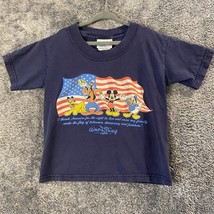 Vintage Disney Shirt Youth Extra Small Mickey Goofy Donald Duck USA Made Resort - £10.61 GBP