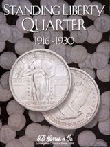 Standing Liberty Quarters Coin Folder Album, 1916-1930 by H.E. Harris - £7.49 GBP