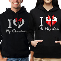 NWT I LOVE MY GIRLFRIEND/BOYFRIEND COUPLE MATCHING VALENTINE&#39;S DAY BLACK... - $20.39