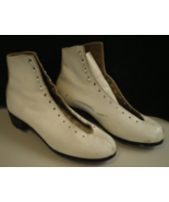 RIEDELL Roller Ice Figure SKATE BOOTS Vtg Red Wing USA Womens (8B) White... - £28.11 GBP