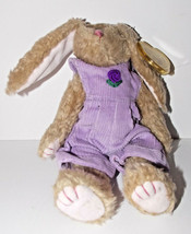 Ty Attic Treasures Iris Plush 9in Bunny Stuffed Animal Rabbit Retired Ta... - £7.89 GBP