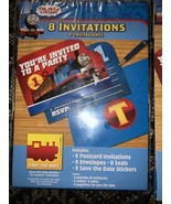 THOMAS All Aboard Friends INVITATIONS (8) 2pk~Birthday Party Supplies St... - €8,49 EUR