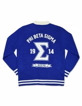 Phi Beta Sigma Fraternity Cardigan Sweater Wool Heavy Weight Gomab Sweater 1914 - $130.00