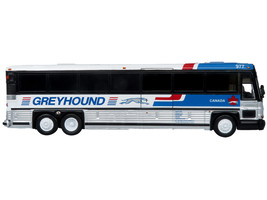 2001 MCI D4000 Coach Bus &quot;Greyhound Canada&quot; Blue and White with Red Stri... - £50.68 GBP