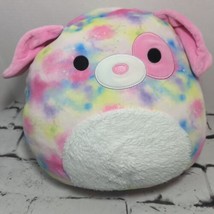 Squishmallows Kelly Toy Shena the Tie Dye Dog Puppy 18&quot; Fluffy Belly Plu... - £19.75 GBP
