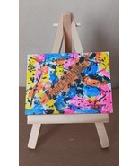 ACEO Original Bob Ross Style Landscape Painting Signed ATC Collectible M... - $4.00