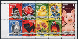 ZAYIX Jersey 702a MNH Greetings Stamps Birds Flowers Pets Cats Dogs 0920223SM04 - $6.30