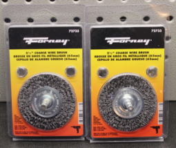 2 Forney 72733 Wire Wheel Brush Coarse Crimped with 1/4-Inch Hex Shank 2... - $10.62 CAD