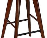 Cortesi Home Tiwi Backless Swivel Barstool in Solid Wood, 29&quot; Walnut - $259.99