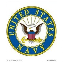 EagleEmblems DC8152 Sticker-USN Logo (3.25x3.5&#39;&#39;) - $166.47 MXN