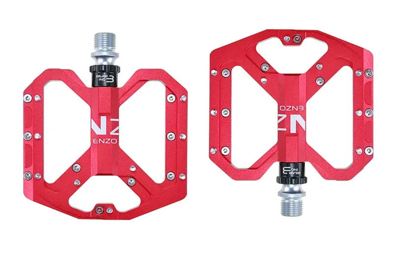 ENZO Flat Foot Ultralight Mountain Bike Pedals MTB CNC Aluminum Alloy Sealed 3 i - £191.40 GBP