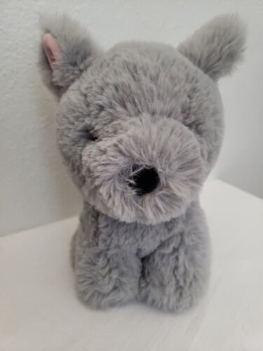 Worlds Softest Plush Grey Puppy Dog Stuffed Animal Beverly Hills Teddy Bear Co - $22.28
