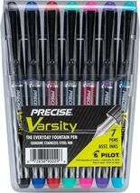 Elegant 7-Pack Varsity Fountain Pens - Medium Point, Assorted Ink Colors - $38.56