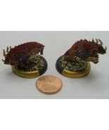 Privateer Press Hordes Reptile Hounds  Custom Base &amp; Painted  2 count - £19.53 GBP