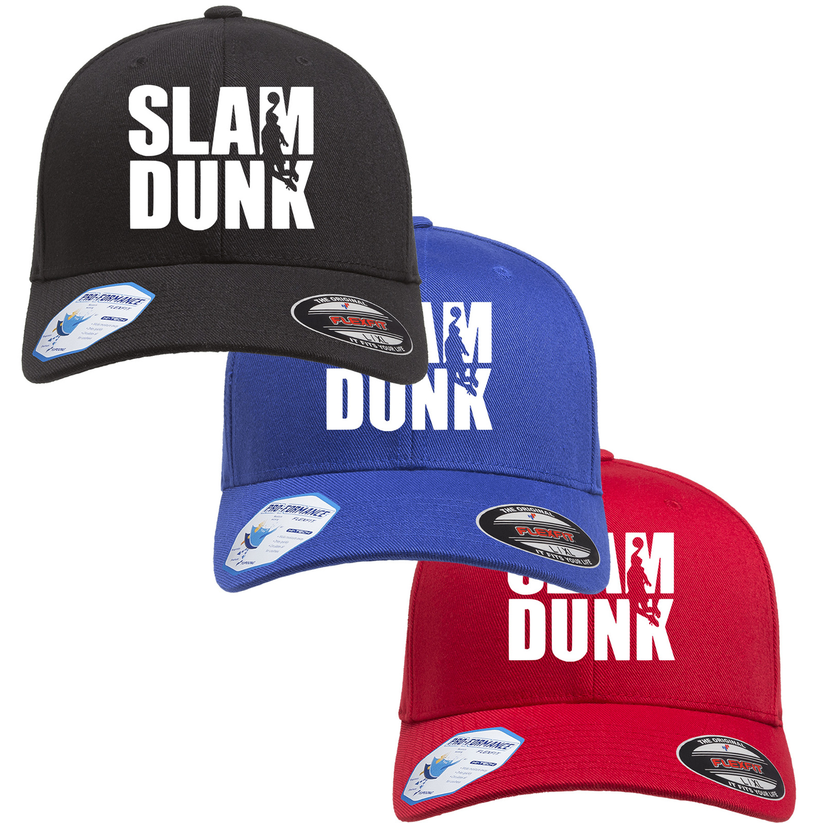Basket Ball Slam Dunk Adult Pro-Formance Hat - $18.99+