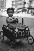 Cute African American Girl In Toy Car New York 1958 4X6 Photo Postcard - £6.49 GBP