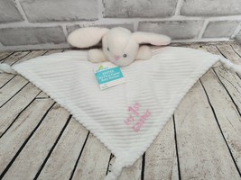 Celebrate Walmart white bunny rattle baby Security Blanket My 1st Easter lovey - £11.68 GBP