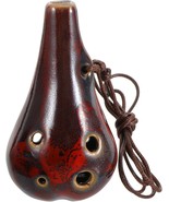 Vaguelly 6 Hole Alto C Ceramic Ocarina Musical Instrument Gift For Begin... - $44.92