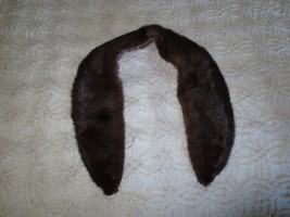 VINTAGE Lined MINK FUR 21&quot; Point-to-Point COLLAR - Approx. 30&quot; Long x 5&quot;... - £14.35 GBP