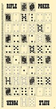 Rifle / Poker Target Game (25) -Small- Dual Sided Print - $13.84