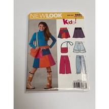 New Look Kid's Sewing Pattern 6661 Size A (8-16) Skirt Pants Purse - $5.94
