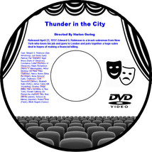Thunder in the City 1937 DVD Film Comedy Marion Gering Edward G. Robinson Luli - £3.97 GBP