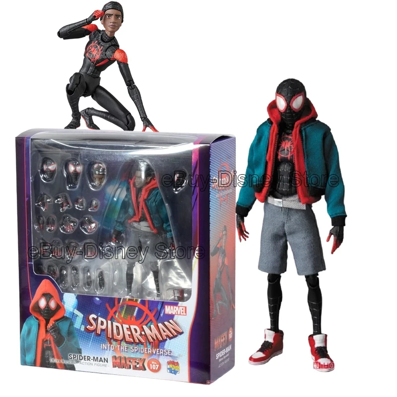 Ko Mafex 107 Spider Man Action Figure Toys 1/12 Spiderman Into The Spider-verse - £30.10 GBP+