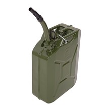 Gas Can 5 Gal Army Green 20L w/ Spout Portable Gasoline Storage Tank Fue... - £34.73 GBP