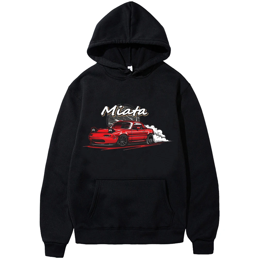 MX5 Initial D Men Hoodies Drift Jdm   Print Car Miata Streetwear Unisex ... - $132.53
