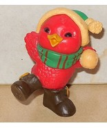 Christmas Bird PVC Figure Vintage xmas - $15.07