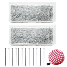 4000 Pieces Straight Pins, Stainless Steel Dressmaker Pins With Pin Cush... - £19.08 GBP