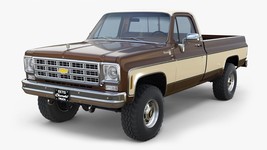 1978 Chevrolet Pickup K20 brn-tan | 24x36 inch POSTER | classic pickup - £17.92 GBP