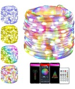 LED Fairy String Lights,22ft 50 LED String Lights 16 Colors Changing Fai... - $16.44